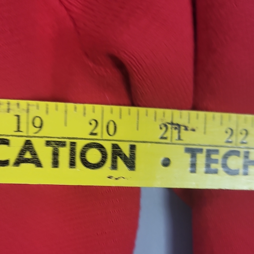 J. Crew Red Button Ruffle Sweater - Picture 4 of 4